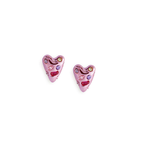 MINI HEART STUD EARRINGS