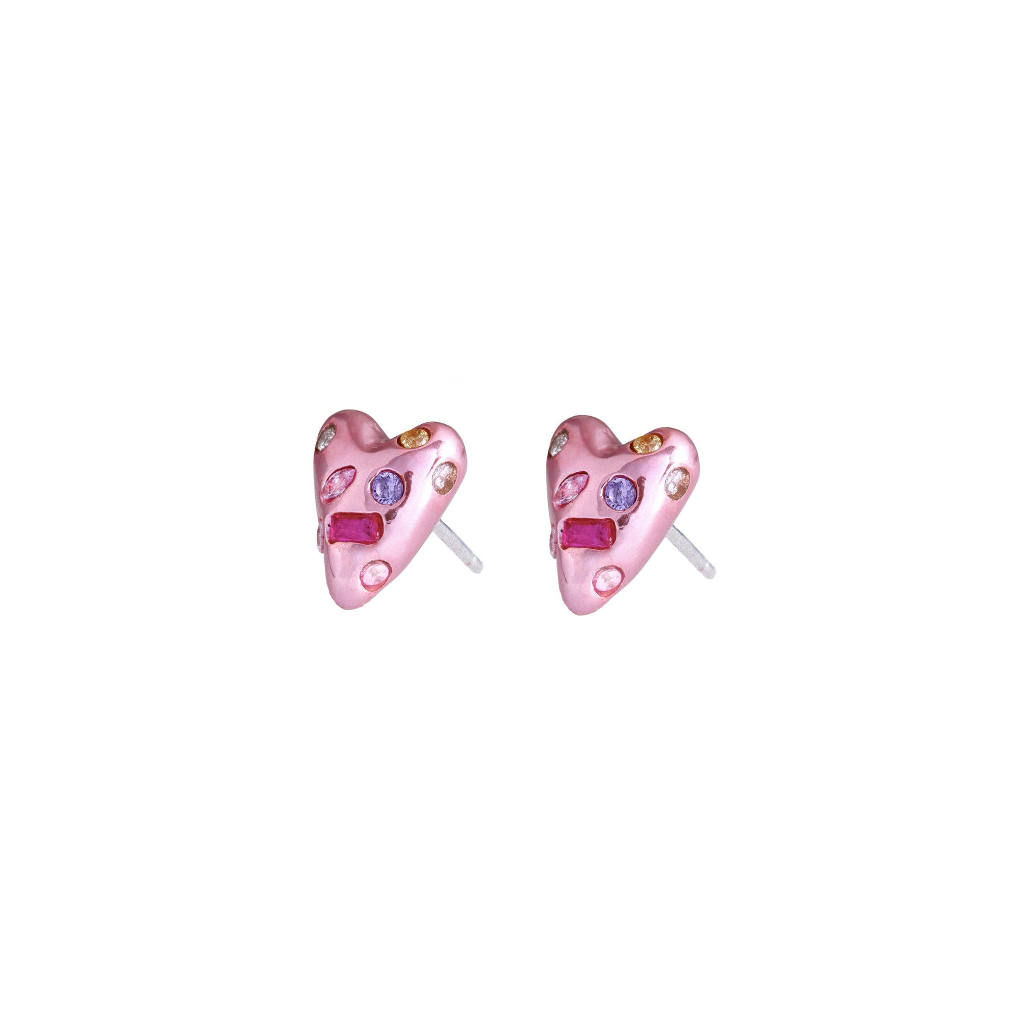 MINI HEART STUD EARRINGS