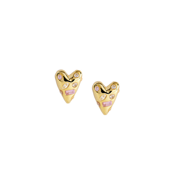 MINI HEART STUD EARRINGS