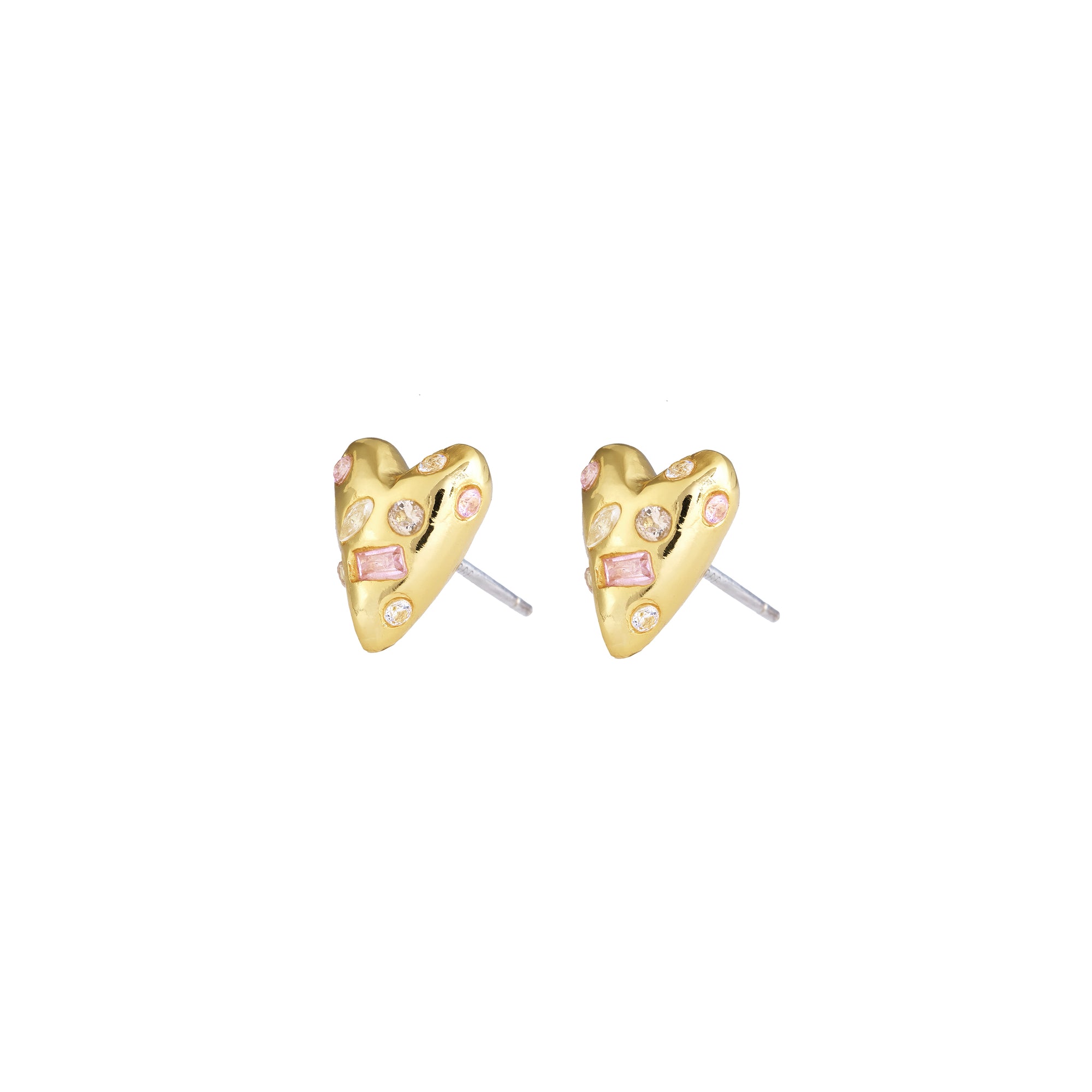 MINI HEART STUD EARRINGS