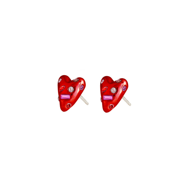 MINI HEART STUD EARRINGS