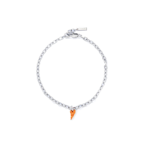 MINI FLAMING-HEART CHOKER NECKLACE