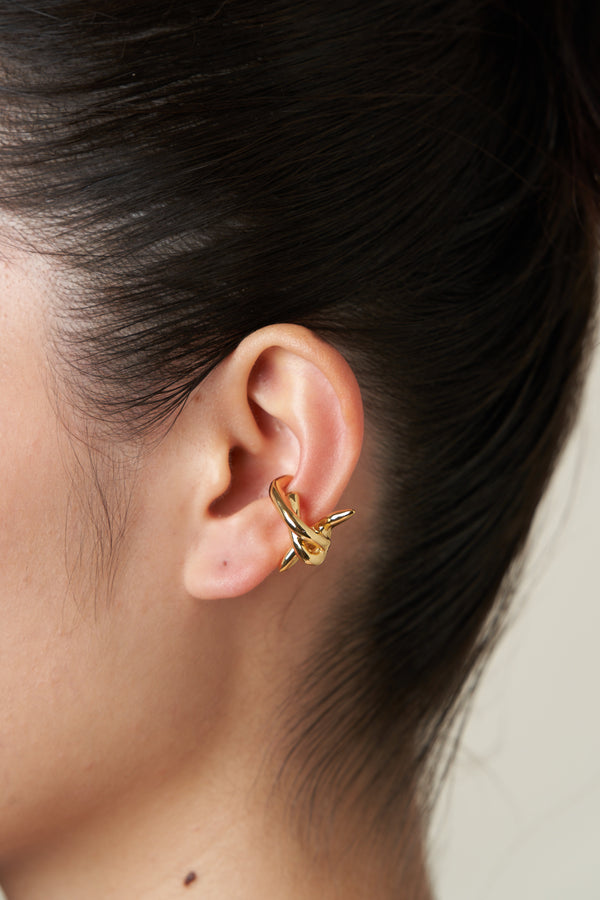 SPIKY KNOT SINGLE EAR CUFF